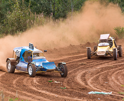 Running on dirt tracks